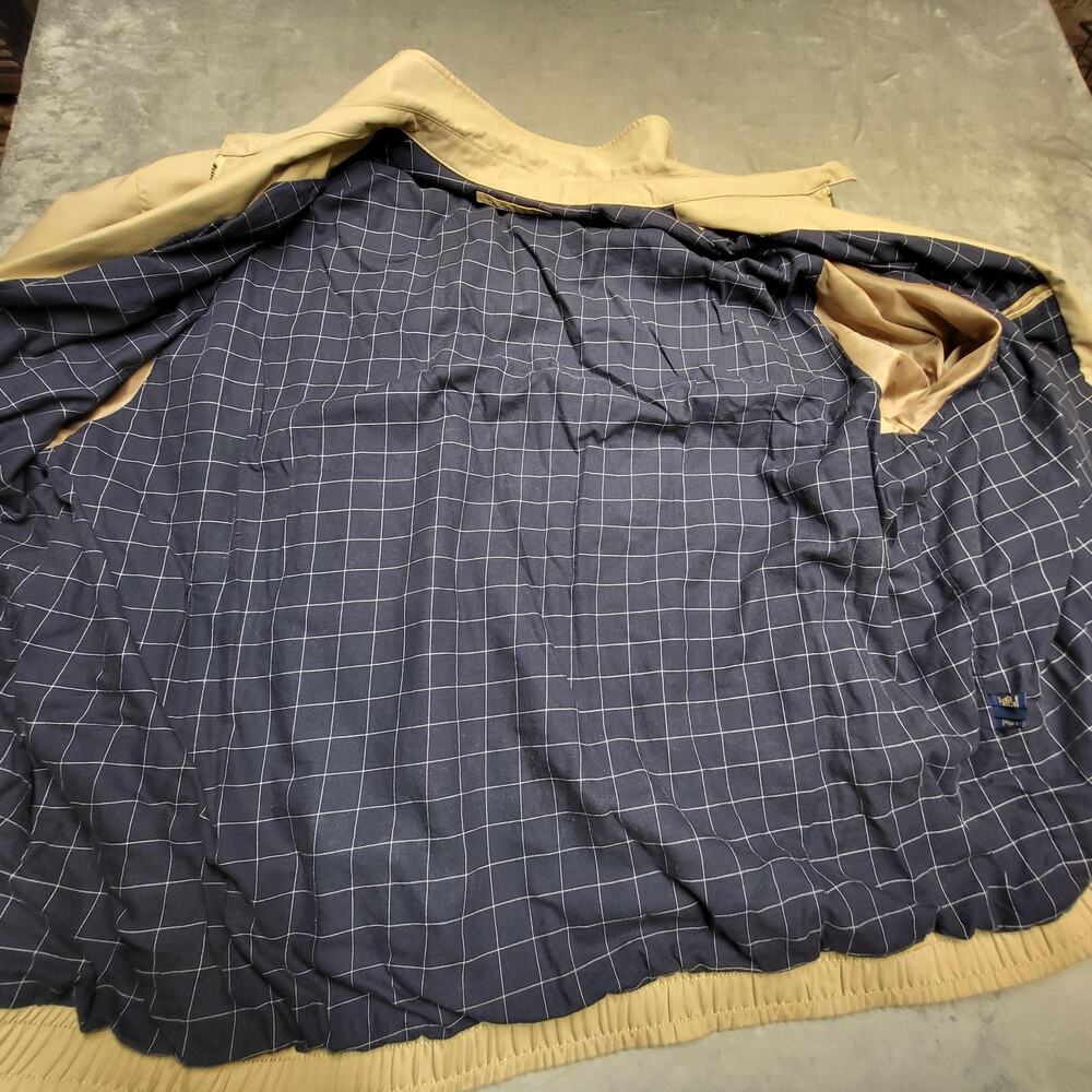 Polo Ralph Lauren Jacket Mens 4XLT Beige Bomber Collared Full Zip Lined - Picture 4 of 11
